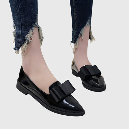 Women's Comfort Loafers in Red and Black