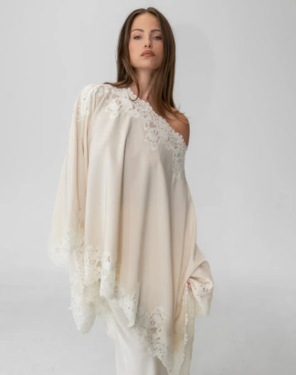 Elegant Lace Cape Set