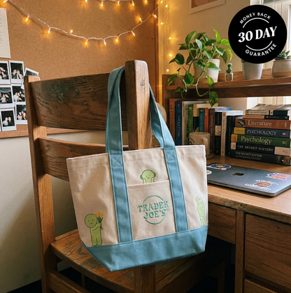 Smiski X Trader Joe's Tote Bags