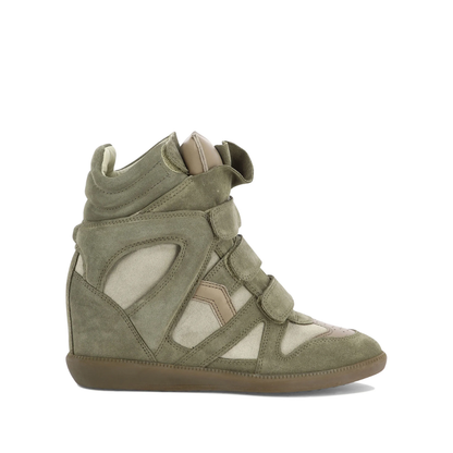 Isabel Marant Bekett Leather Wedge Sneakers