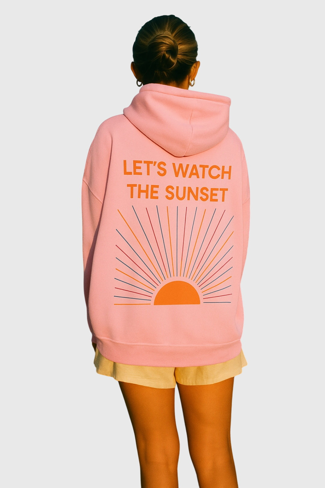 Women's Comfortable Hoodie in White, Pink or Blue