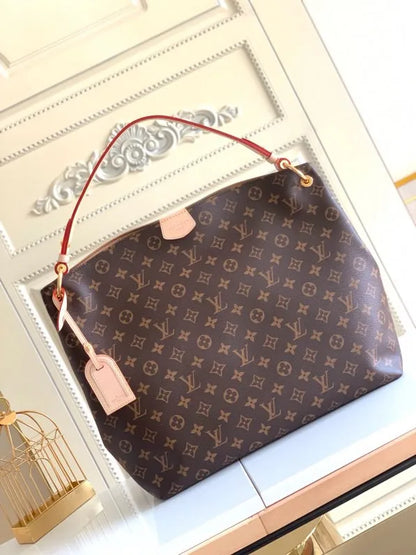 LV Graceful MM Monogram Canvas Shoulder Bag