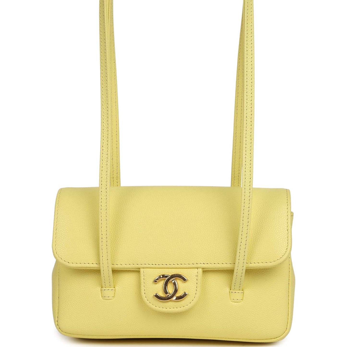 Chanel Preppy Coco Clutch - Light Yellow