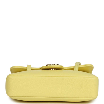 Chanel Preppy Coco Clutch - Light Yellow