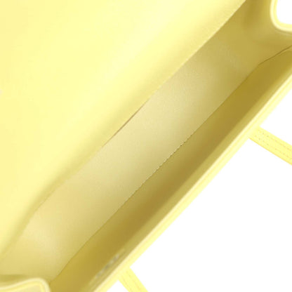 Chanel Preppy Coco Clutch - Light Yellow
