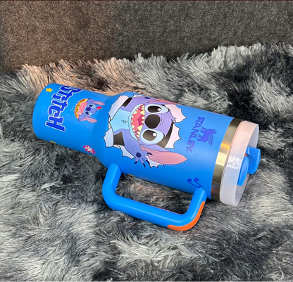 Blue Happy Stitch 40oz Tumbler
