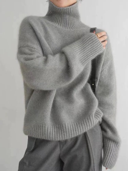 Women's Elegant Sweater in Beige, Gray or Khaki