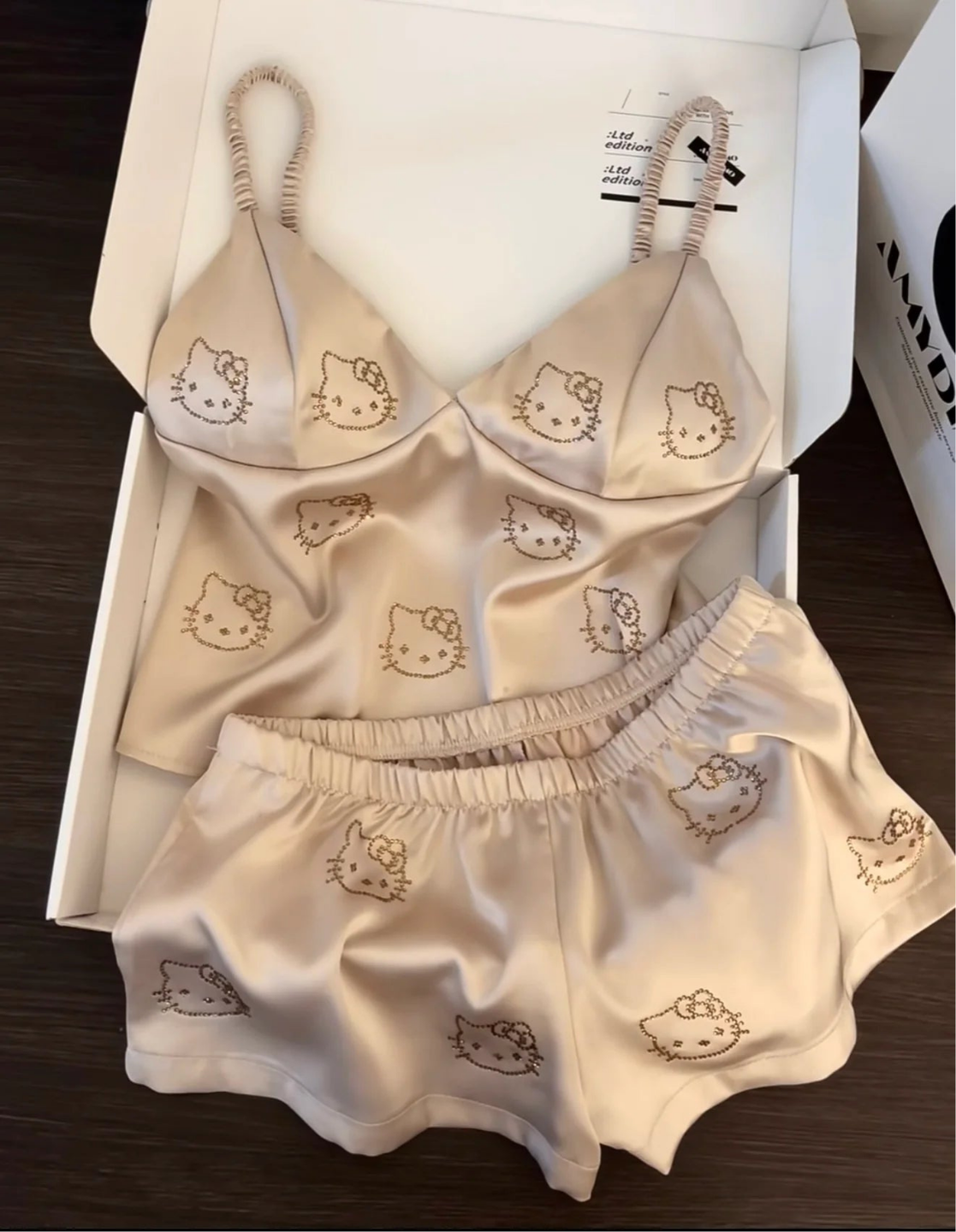Hello Kitty Satin Pajama Set