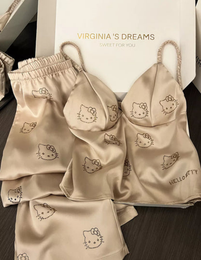 Hello Kitty Satin Pajama Set