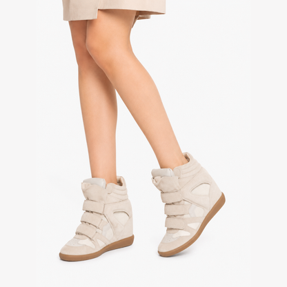 Isabel Marant Bekett Leather Wedge Sneakers
