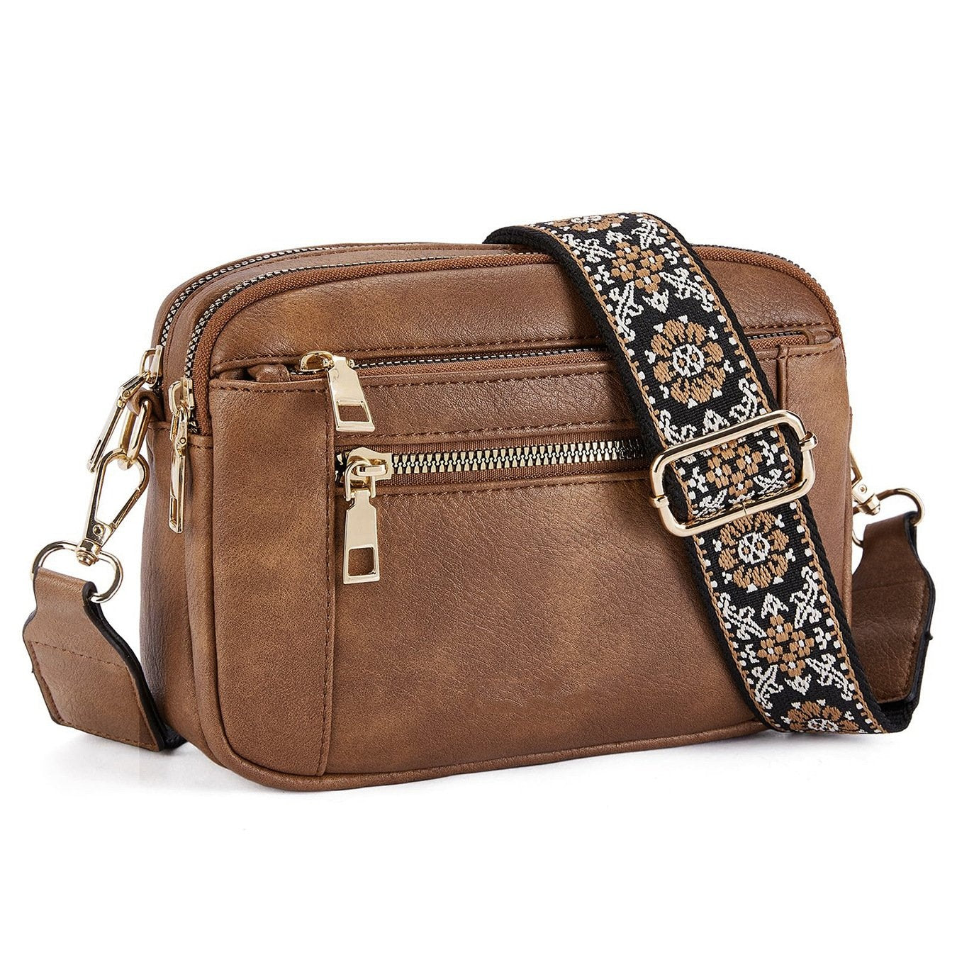 Crossbody bag with decorative shoulder strap - Mila