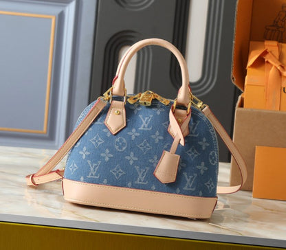 LV Alma BB Denim