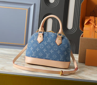 LV Alma BB Denim