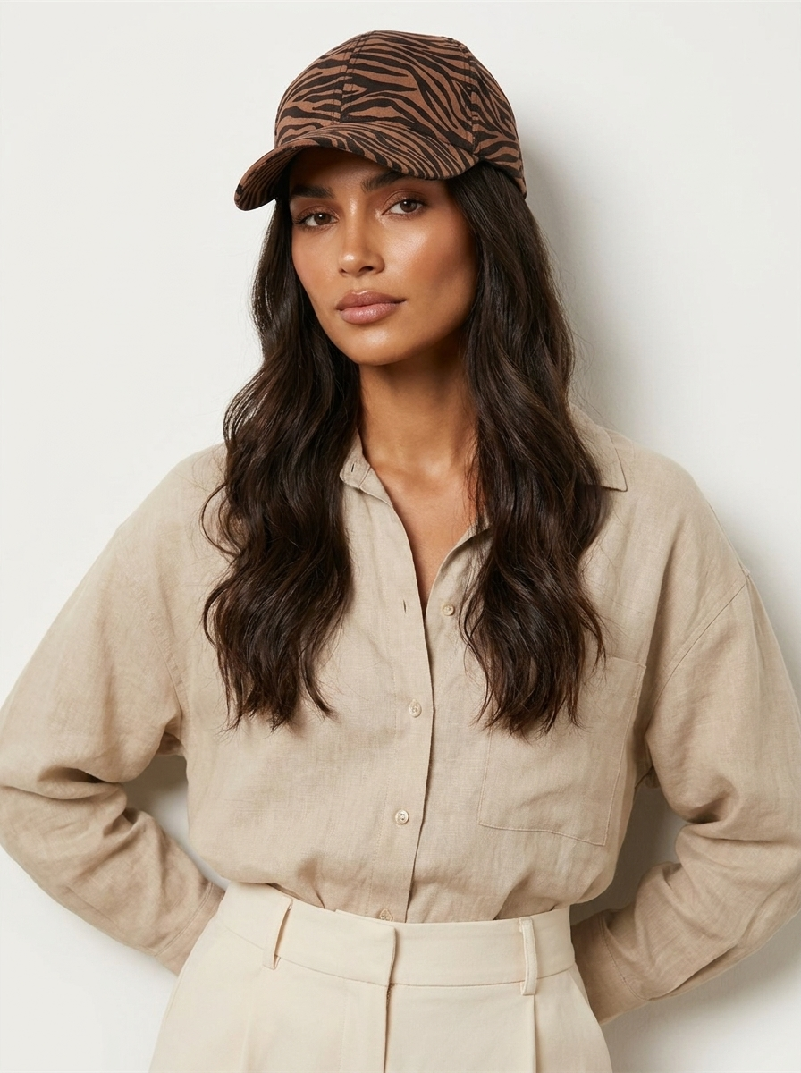 Animal-print baseball cap for women - Savannah