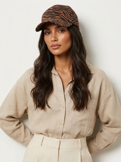 Animal-print baseball cap for women - Savannah