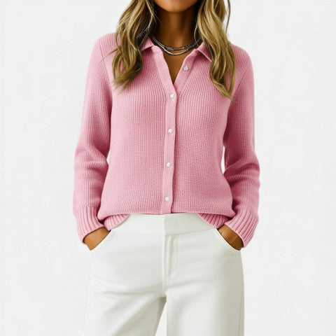 Women's Classic Knitted Button Cardigan