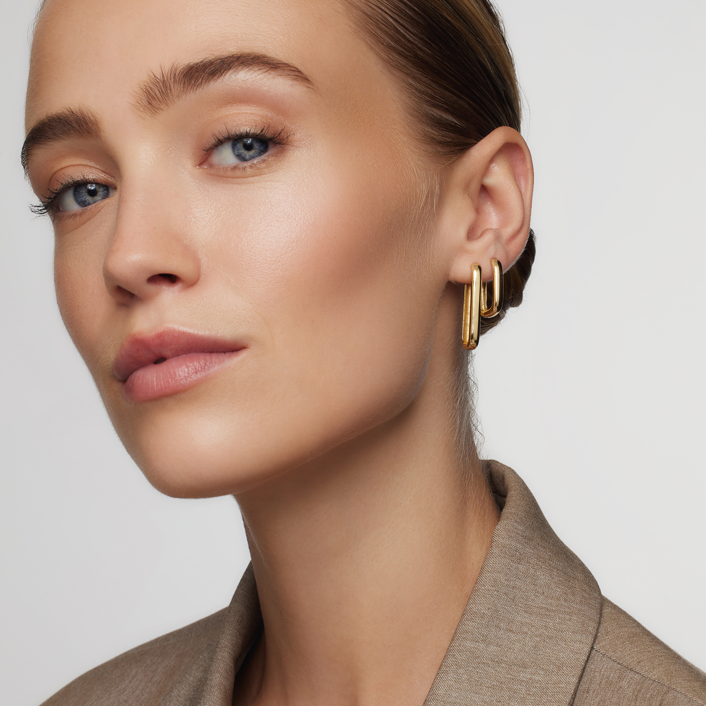 Large Earrings with Icons | Gold