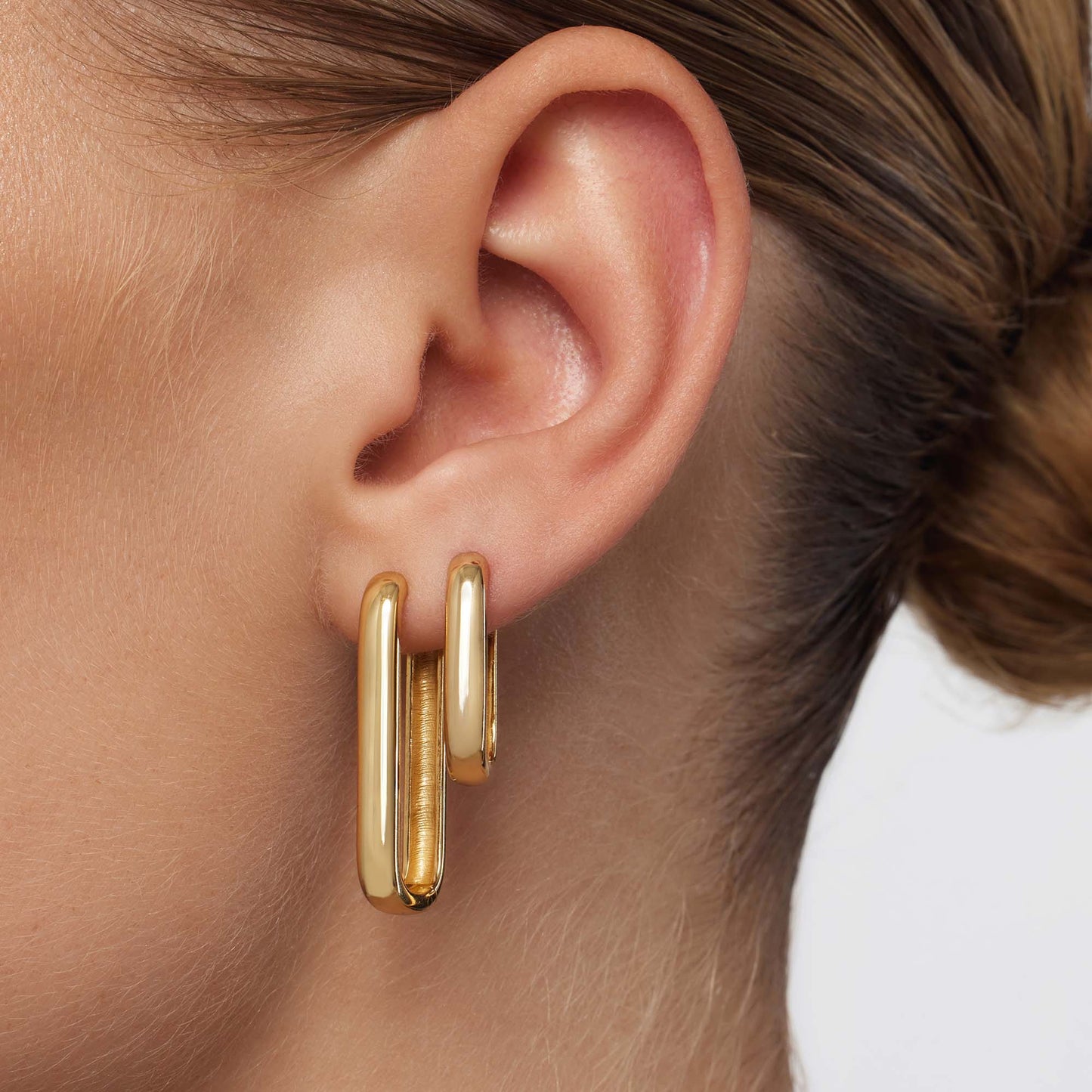 Large Earrings with Icons | Gold
