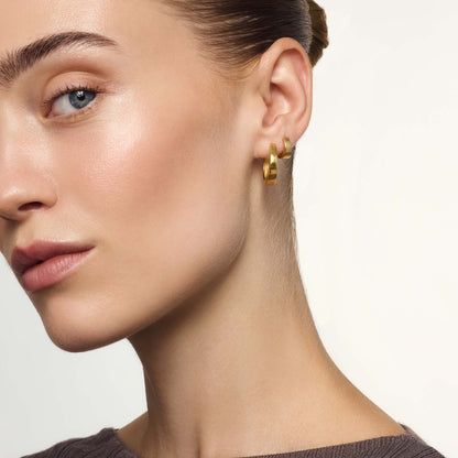 Gia Hoop Earrings | Gold