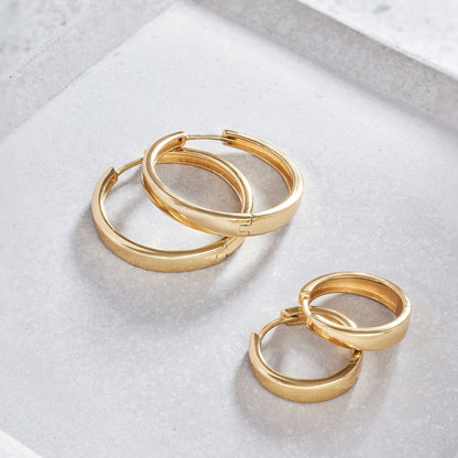 Gia Hoop Earrings | Gold