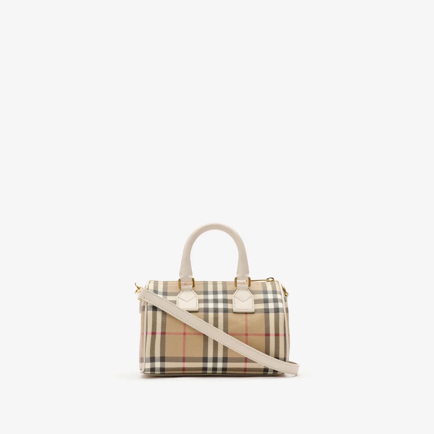 BURBERRY Mini Check Bowling Bag