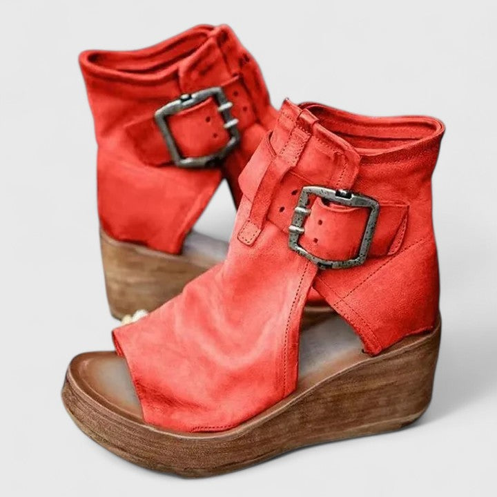Women's Comfort Boots in Red, Brown or Purple