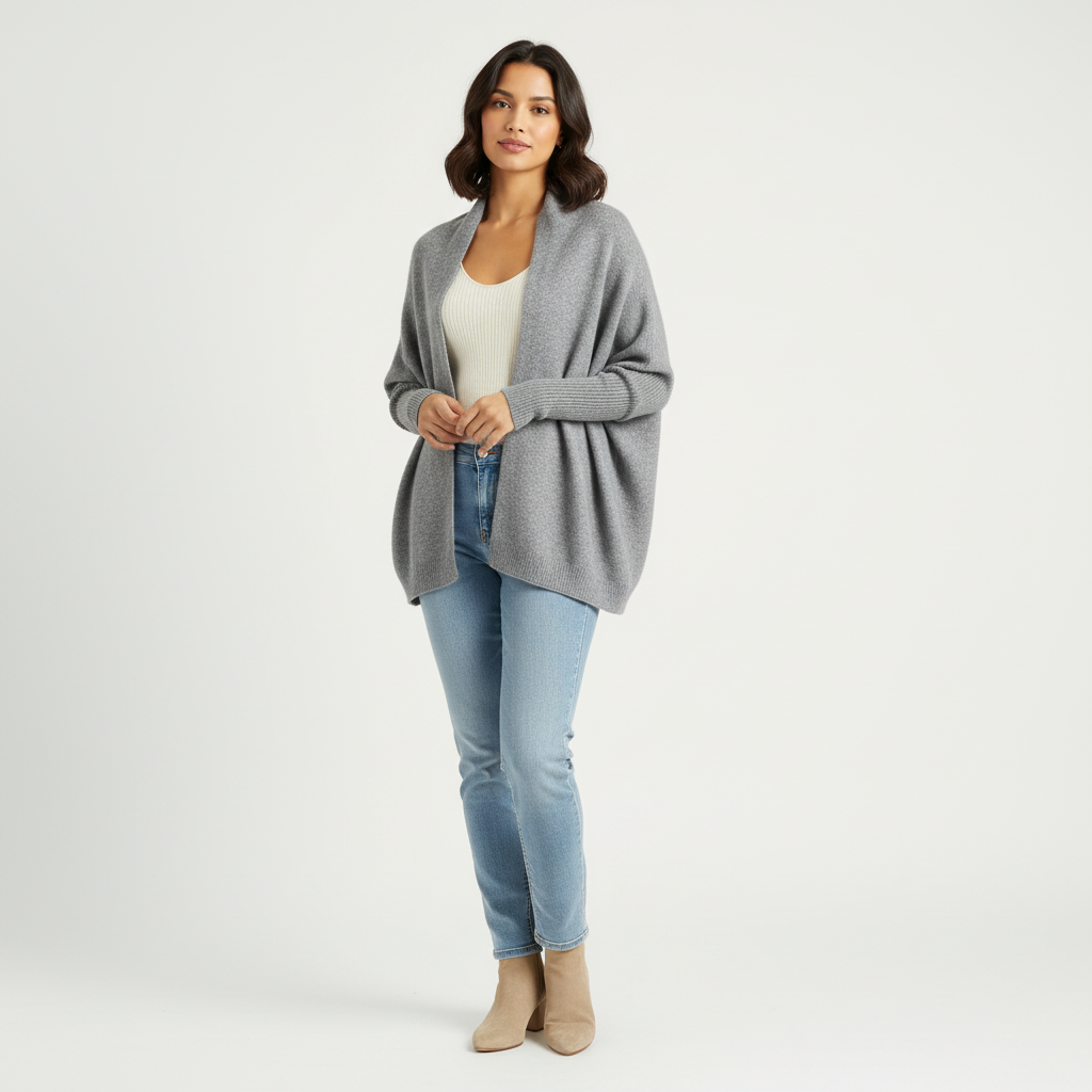Knitted cardigan and scarf for women – Cascade