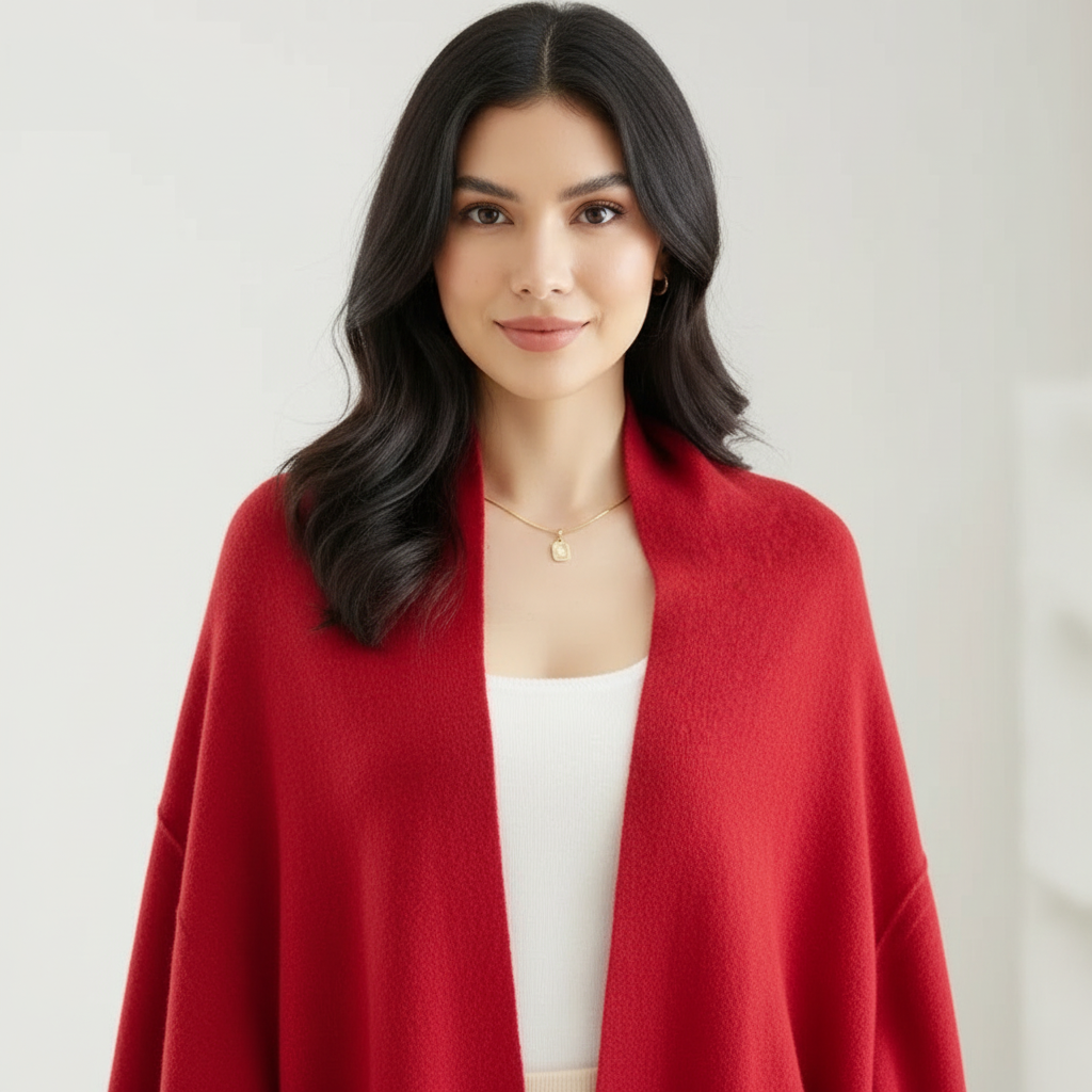 Knitted cardigan and scarf for women – Cascade