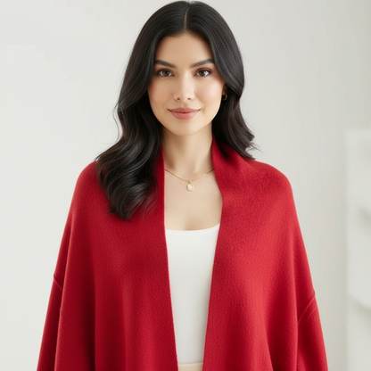 Knitted cardigan and scarf for women – Cascade