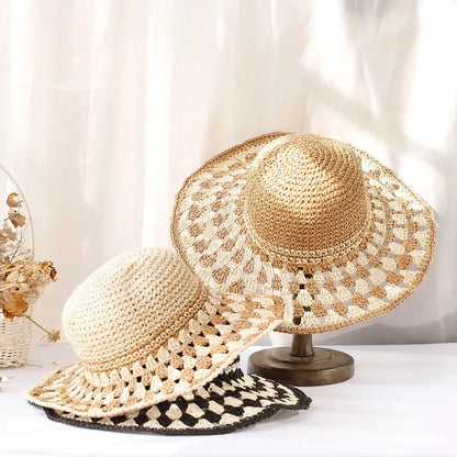 Crocheted boho women's hat – Soleil