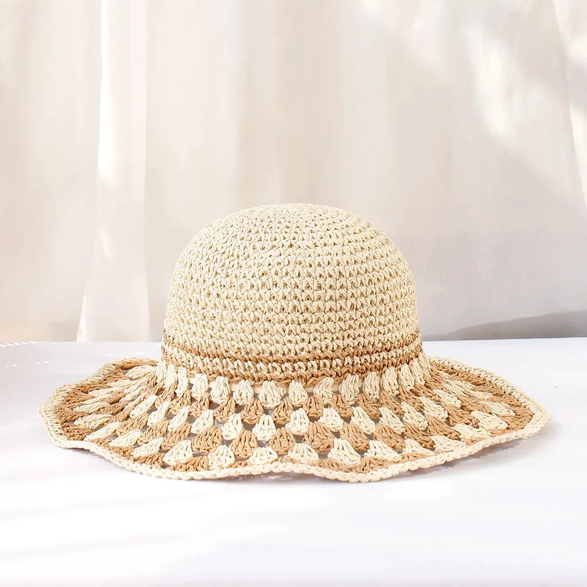 Crocheted boho women's hat – Soleil