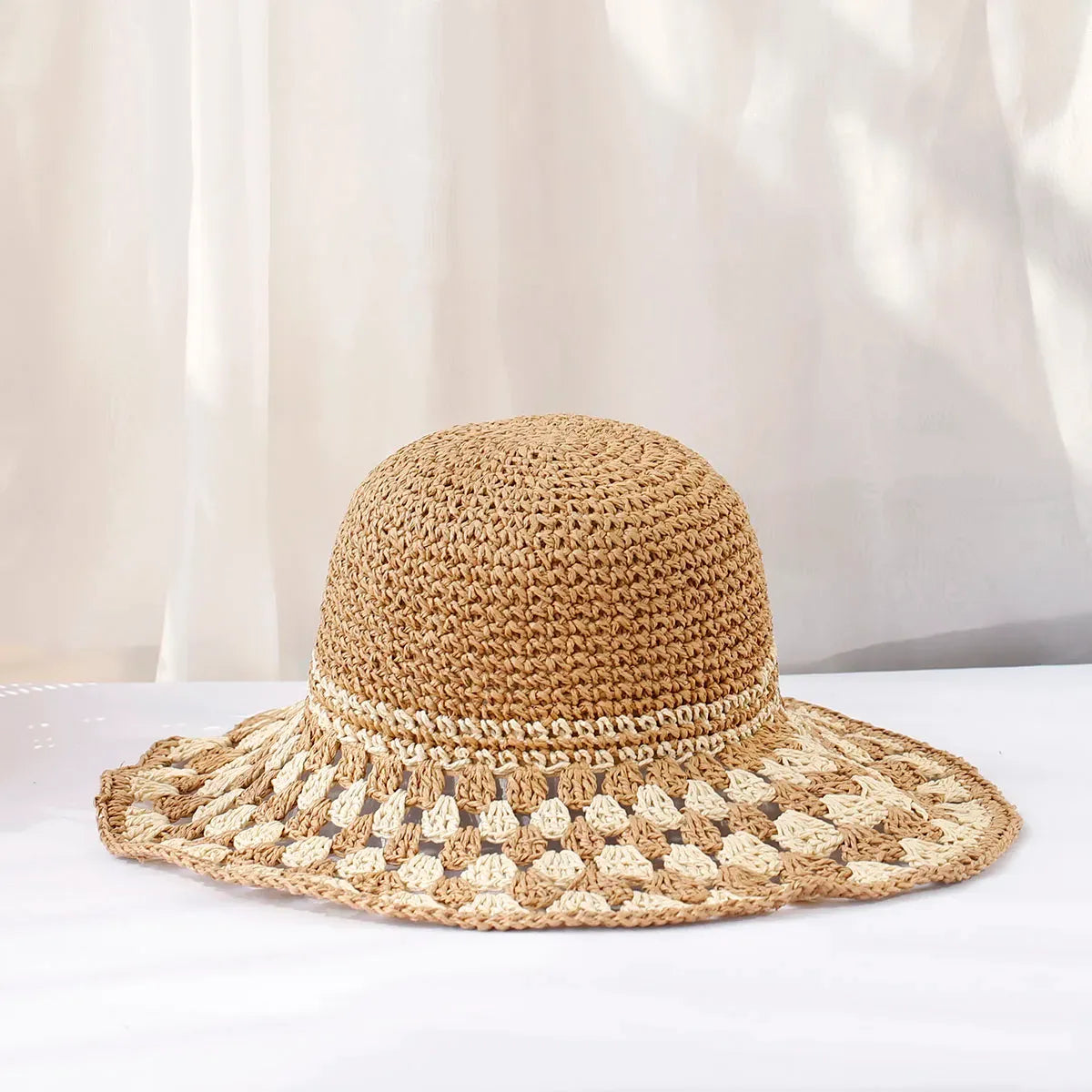 Crocheted boho women's hat – Soleil