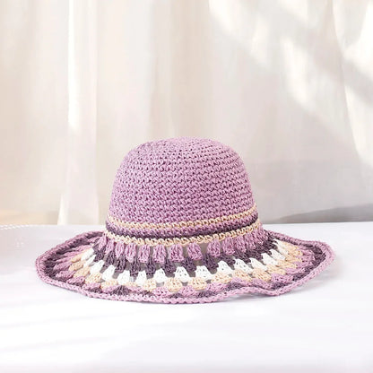Crocheted boho women's hat – Soleil
