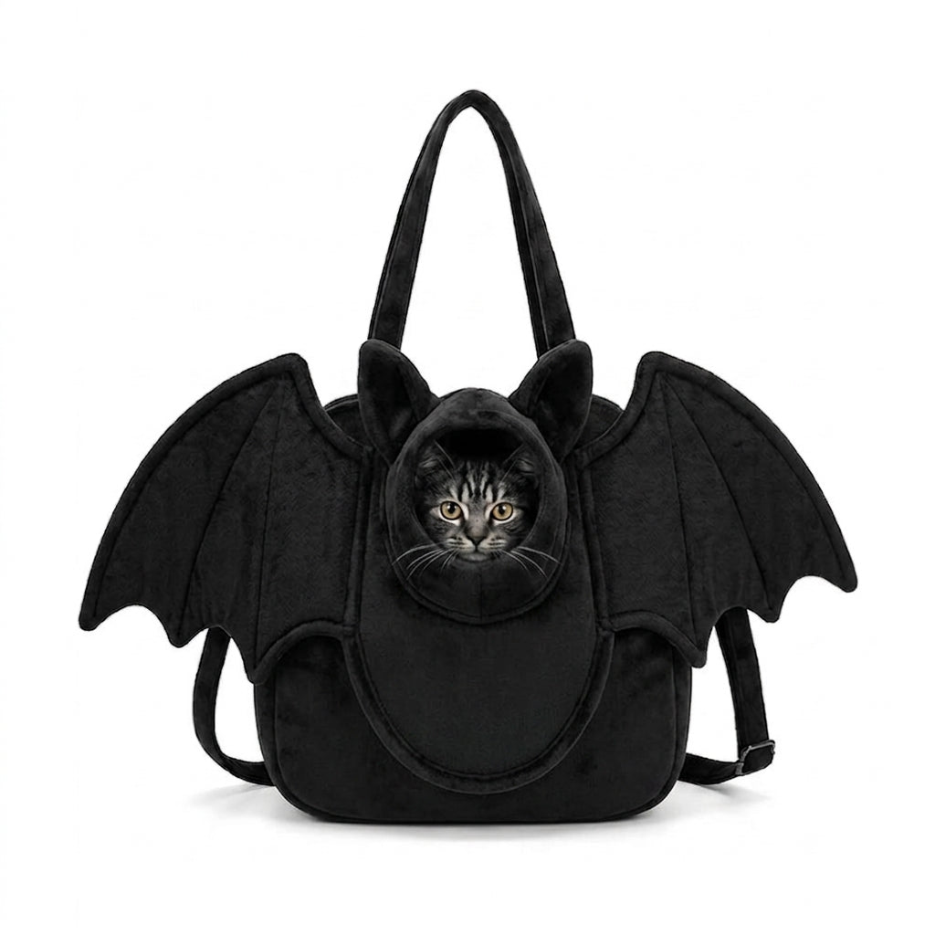 Bat-Winged Cat Carrier Tote Bag