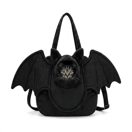 Bat-Winged Cat Carrier Tote Bag