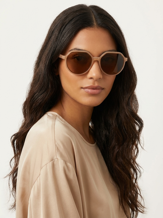 Geometric oversized sunglasses for women – Elira