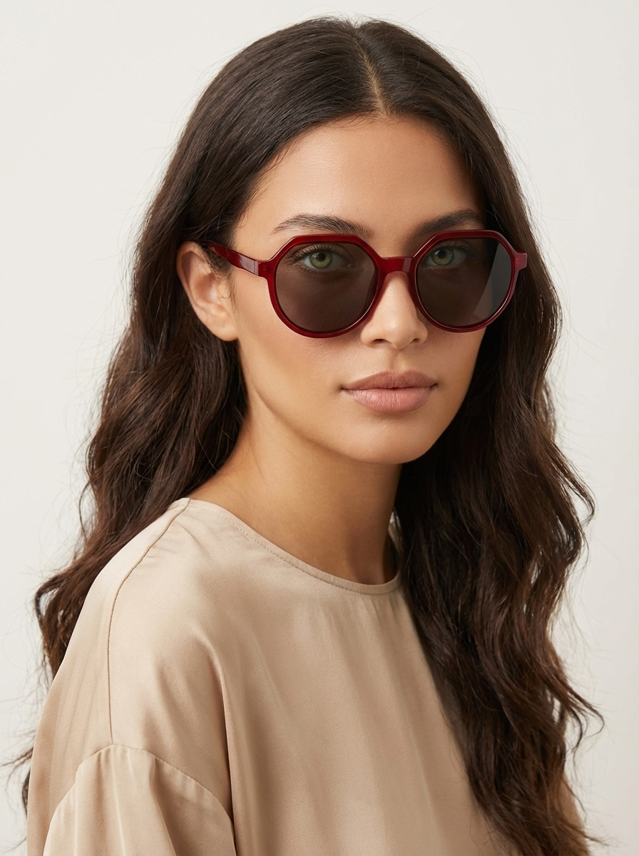 Geometric oversized sunglasses for women – Elira