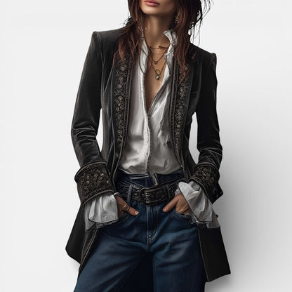 Women's Elegant Velvet Jacket