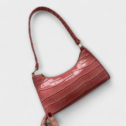 Women's Glossy Leather Shoulder Bag