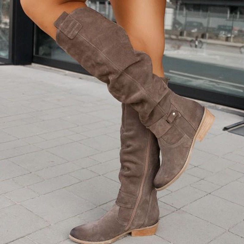 Zavira | Elegant and Warm Suede Boots for Women