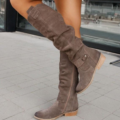 Zavira | Elegant and Warm Suede Boots for Women