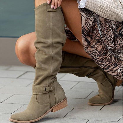 Zavira | Elegant and Warm Suede Boots for Women