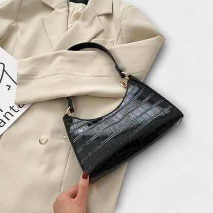 Women's Glossy Leather Shoulder Bag