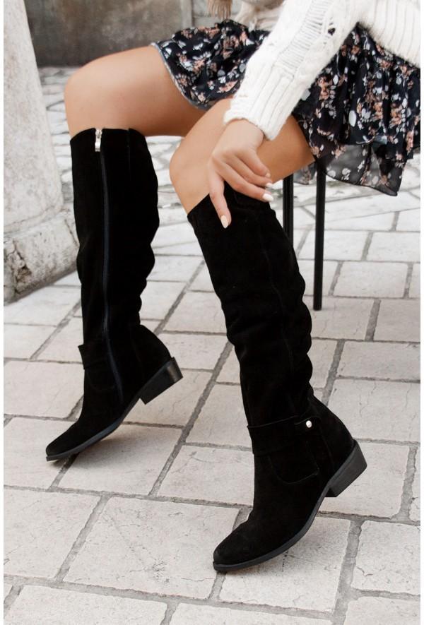 Zavira | Elegant and Warm Suede Boots for Women
