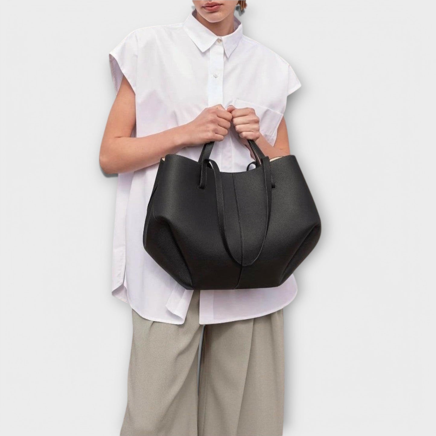Women's Neutral Tone Shoulder Bag