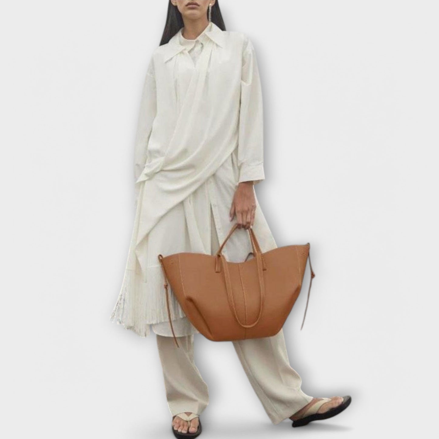 Women's Neutral Tone Shoulder Bag