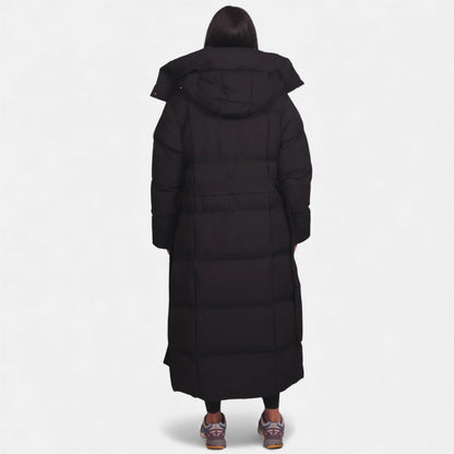 Women's Long Belted Puffer Coat