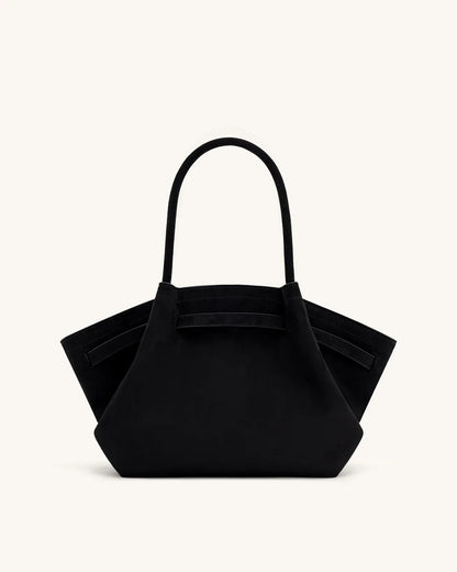 JW PEI - Hana Medium Faux Suede Tote Bag - Black