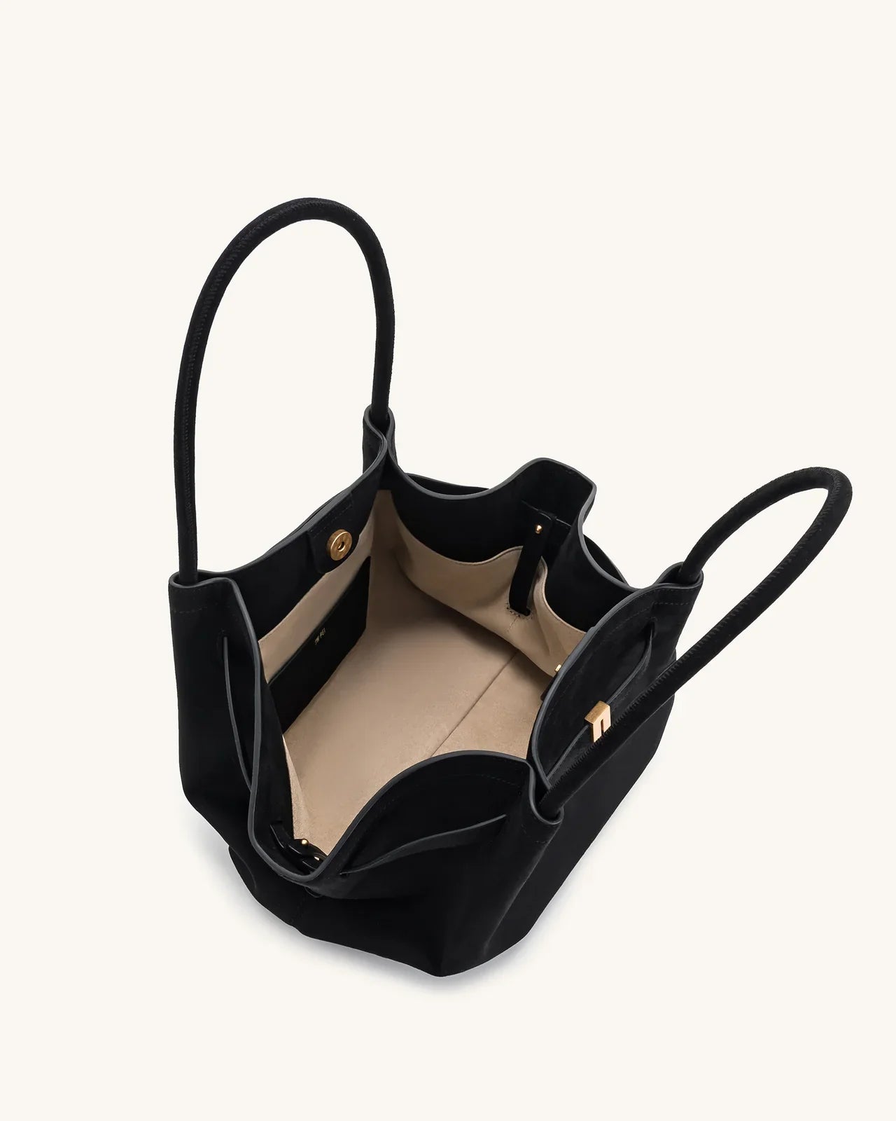 JW PEI - Hana Medium Faux Suede Tote Bag - Black