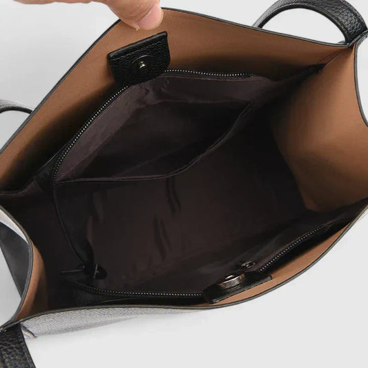 Women's Elegant Shoulder Bag in Gray or Red